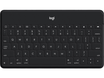 Keys-To-Go - Teclado negro con soporte blanco para iPhone - Inglés